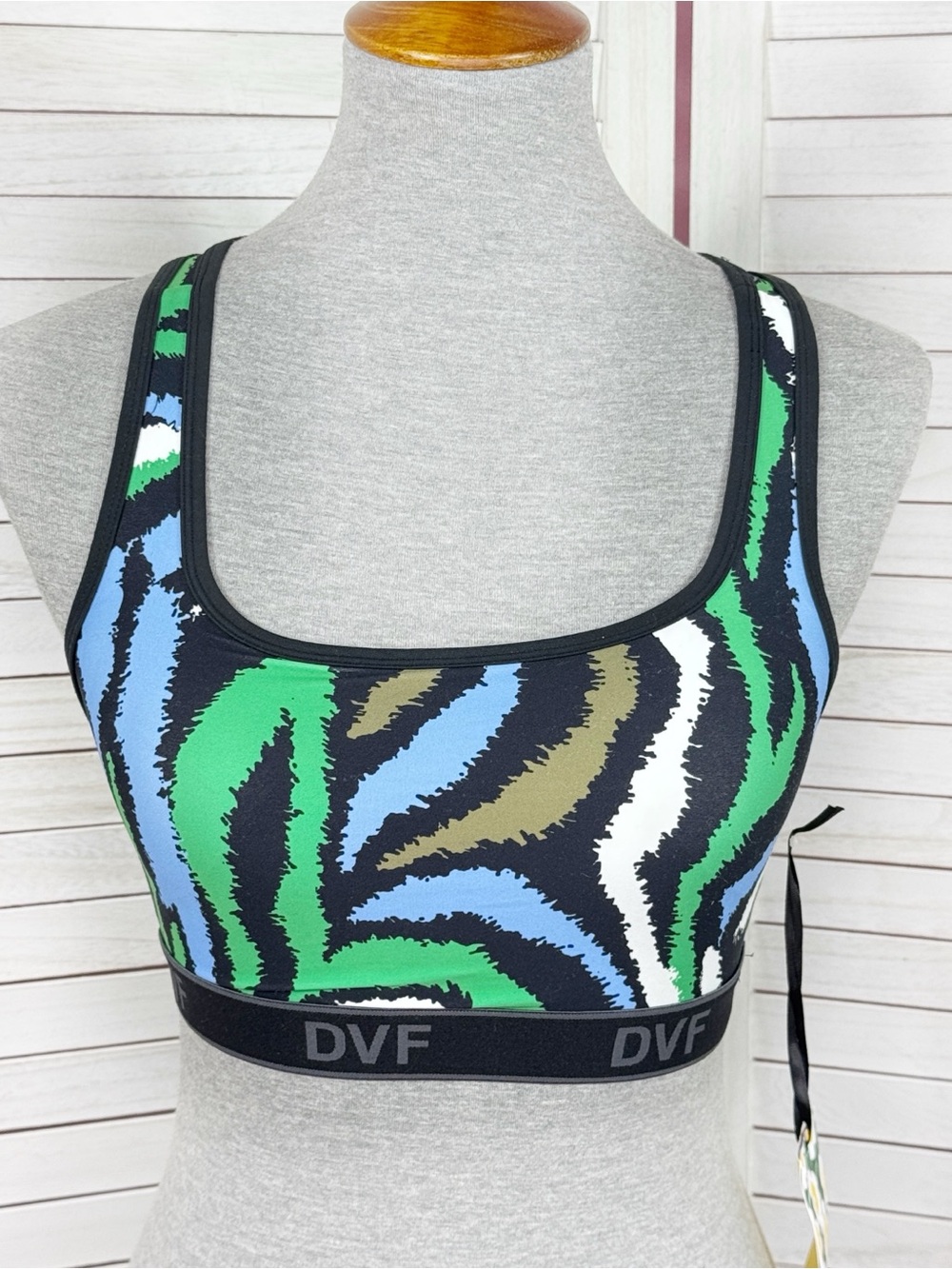 Diane Von Furstenberg x Target‎ Disco Zebra Racerback Sports Bra Multicolor XS